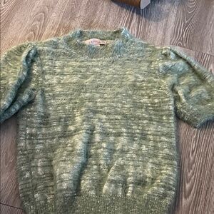 Philosophy Soft Green Marled Crewneck Sweater